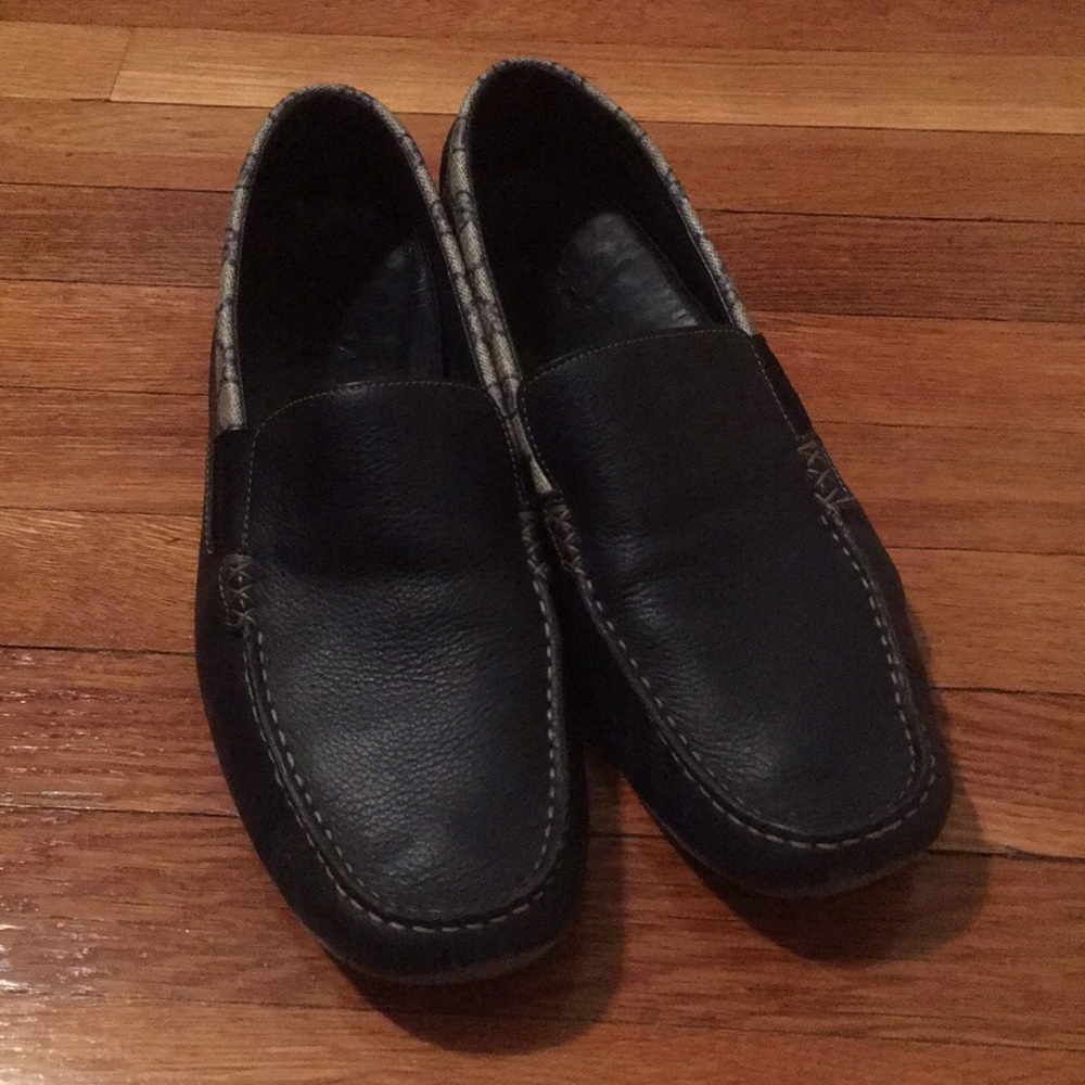 Men’s size 13 Gucci moccasins dark navy blue